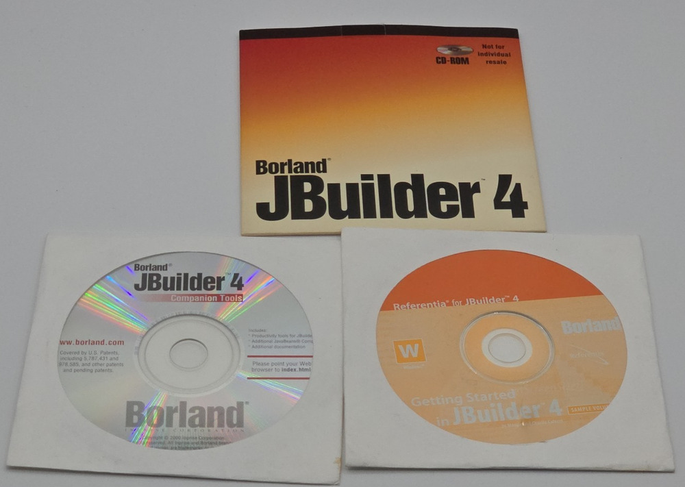 Borland JBuilder CD Set (3 CDs) - No Product Key
